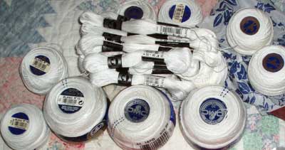 Embroidery Supplies: threads, threads, threads, and THREADS!!!