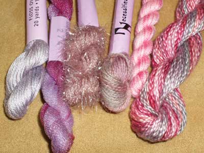 February Embroidery Stash Give-away: a dozen different embroidery threads