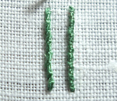 Whipped Backstitch