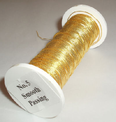 Gilt Smooth Passing Goldwork Hand Embroidery Thread