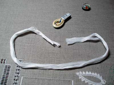 Coton a Broder thread for hand embroidery, whitework, and cutwork