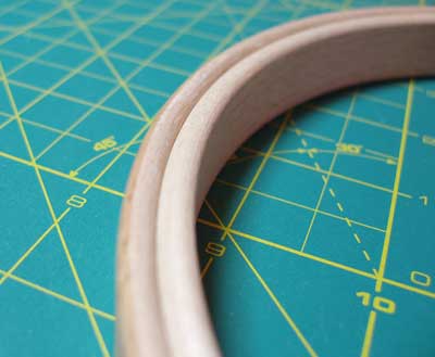 4 Pieces Wooden Embroidery Hoop Ring Frame: Size - 6, 8, 10, and 12  Inch-Adjust