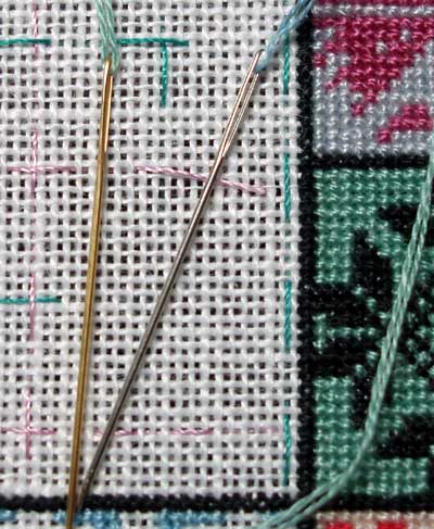 Metal Embroidery Cross Stitch Hand Needles Monrocco 120 Pieces Size 22 24 26 Mixed Large-Eye Stitching Needles with Clear Bottle 