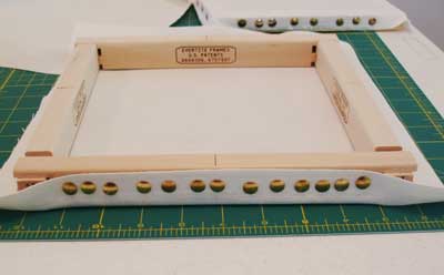 Attaching Needlepoint Canvas to Stretcher Bar Frames 