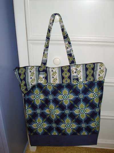 Use a tote bag to store and carry your needlework projects!