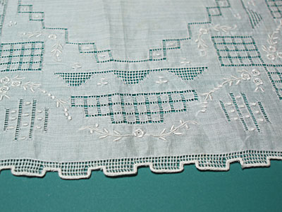 Hand Embroidered Vintage Handkerchief