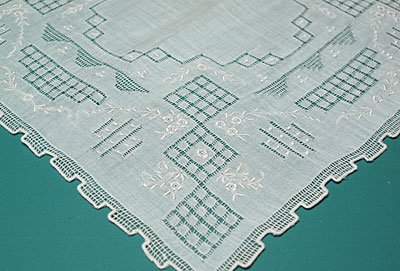 Hand Embroidered Vintage Handkerchief