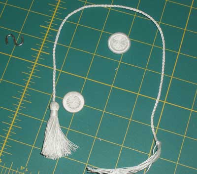 Making a Kumihimo cord for the linen pouch