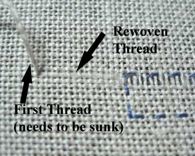 Drawn Thread Embroidery on Whitework Sampler