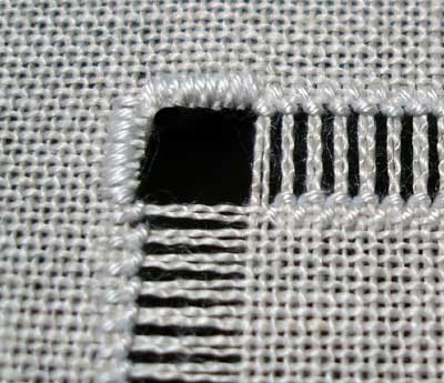 Finishing the Edge in Drawn Thread Embroidery