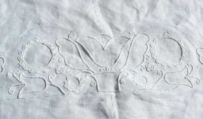 Schwalm Whitework Embroidery project underway