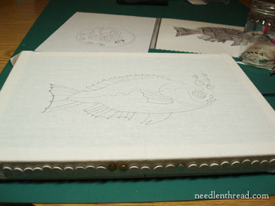 Blackwork Embroidery Project: Fish