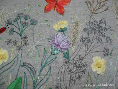 Embroidered Thistle on Breath of Spring project
