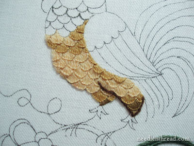 Crewel Work Embroidery: Rooster