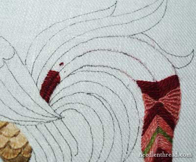 Crewel Embroidery: Rooster Project