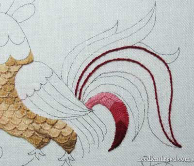 Crewel Embroidery: Rooster Project