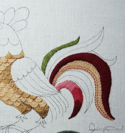 Crewel Embroidery: Rooster Project