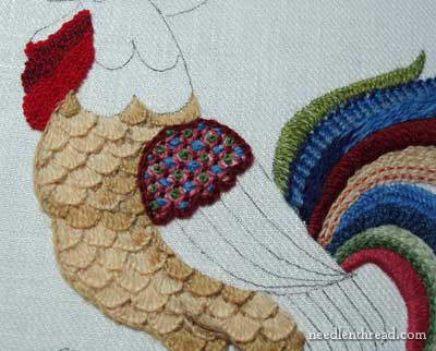 Crewel Embroidery Rooster