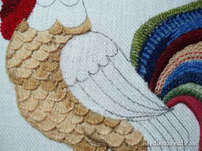 Crewel Embroidery Rooster