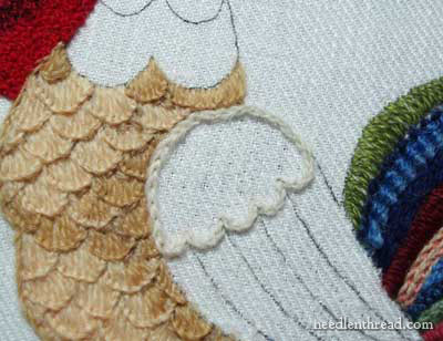 Crewel Embroidery Rooster