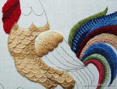 Crewel Embroidery Rooster