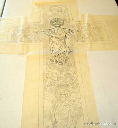 Sketched Design for Ecclesiastical Embroidery