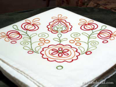 Hand Embroidery for the Home: Embroidered Towel