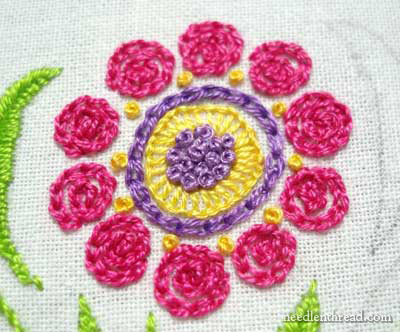 Embroidered Towel for a Basket Liner for Easter