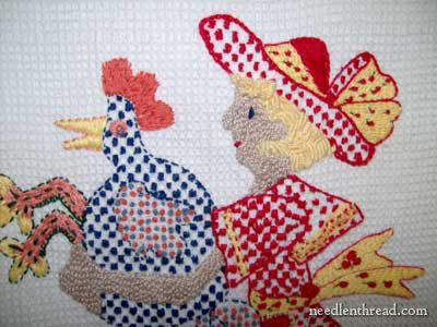 Hand Embroidery on Waffle Weave – It Can Be Done! –