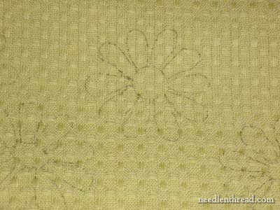 Hand Embroidery on Waffle Weave – It Can Be Done! –