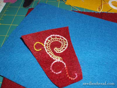 Hand Embroidery on Felt: Needle Book Cover