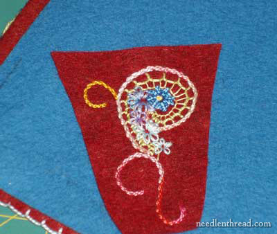 Hand Embroidery on Felt: Needle Book Cover