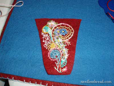 Hand Embroidery on Felt: Needle Book Cover