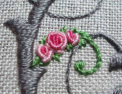 Embroidered Needlebook Progress