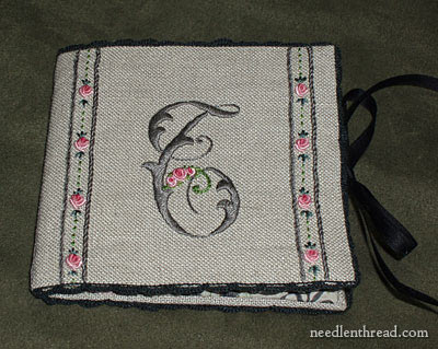 Hand Embroidered Needlebook, Finished