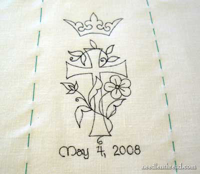 Emma's Embroidered Prayerbook Cover