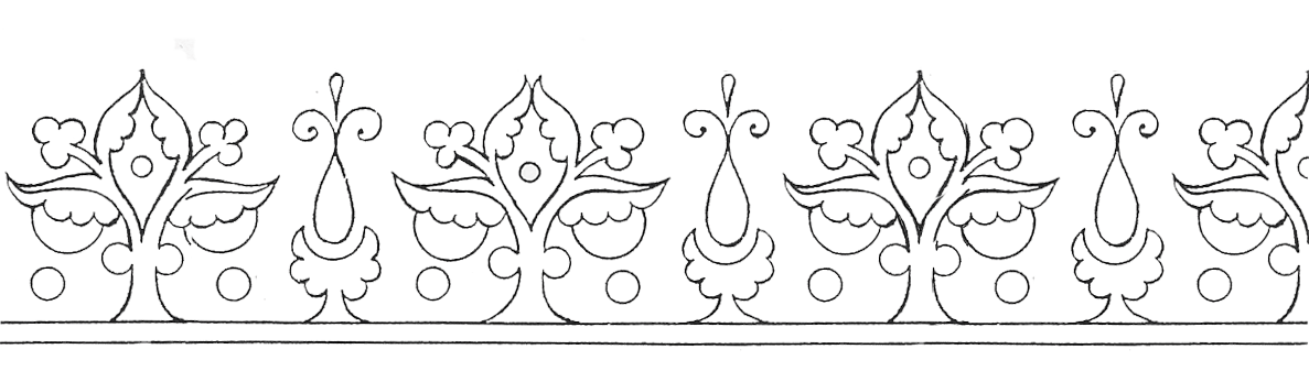 Hand Embroidery Pattern - simple decorative border