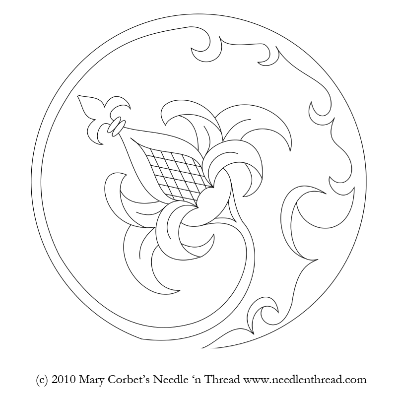 Free Hand Embroidery Pattern: Pomegranate in the Round – NeedlenThread.com