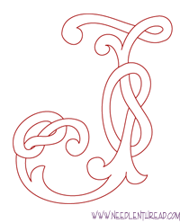 Monogram for Hand Embroidery: Celtic J