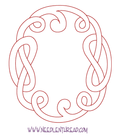 Monogram for Hand Embroidery: Celtic O