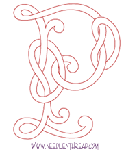 Monogram for Hand Embroidery: Celtic P