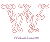 Monogram for Hand Embroidery: Celtic W