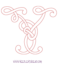 Monogram for Hand Embroidery Free Pattern: Celtic Y