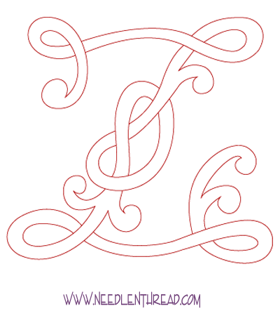 Monogram for Hand Embroidery: Celtic Z