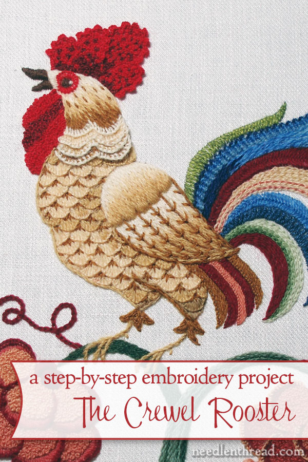 Crewel Embroidery: The Crewel Rooster