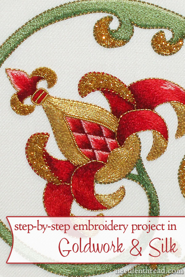 Goldwork Embroidery Project on Needle 'n Thread