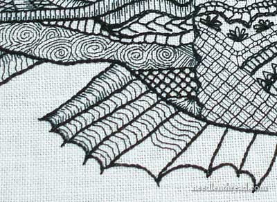 Blackwork Fish Embroidery Project