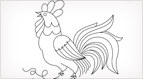 Free Hand Embroidery Pattern: The Crewel Rooster