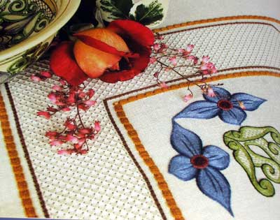 Estense Embroidery: Italian Needlework inspired by Italian Ceramics