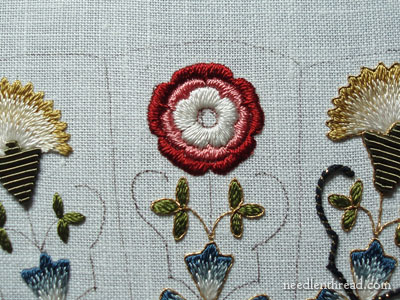 Embroidered Rose: Before and After